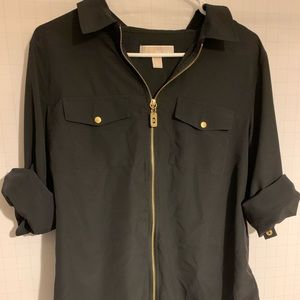 Michael Kors zip-up blouse